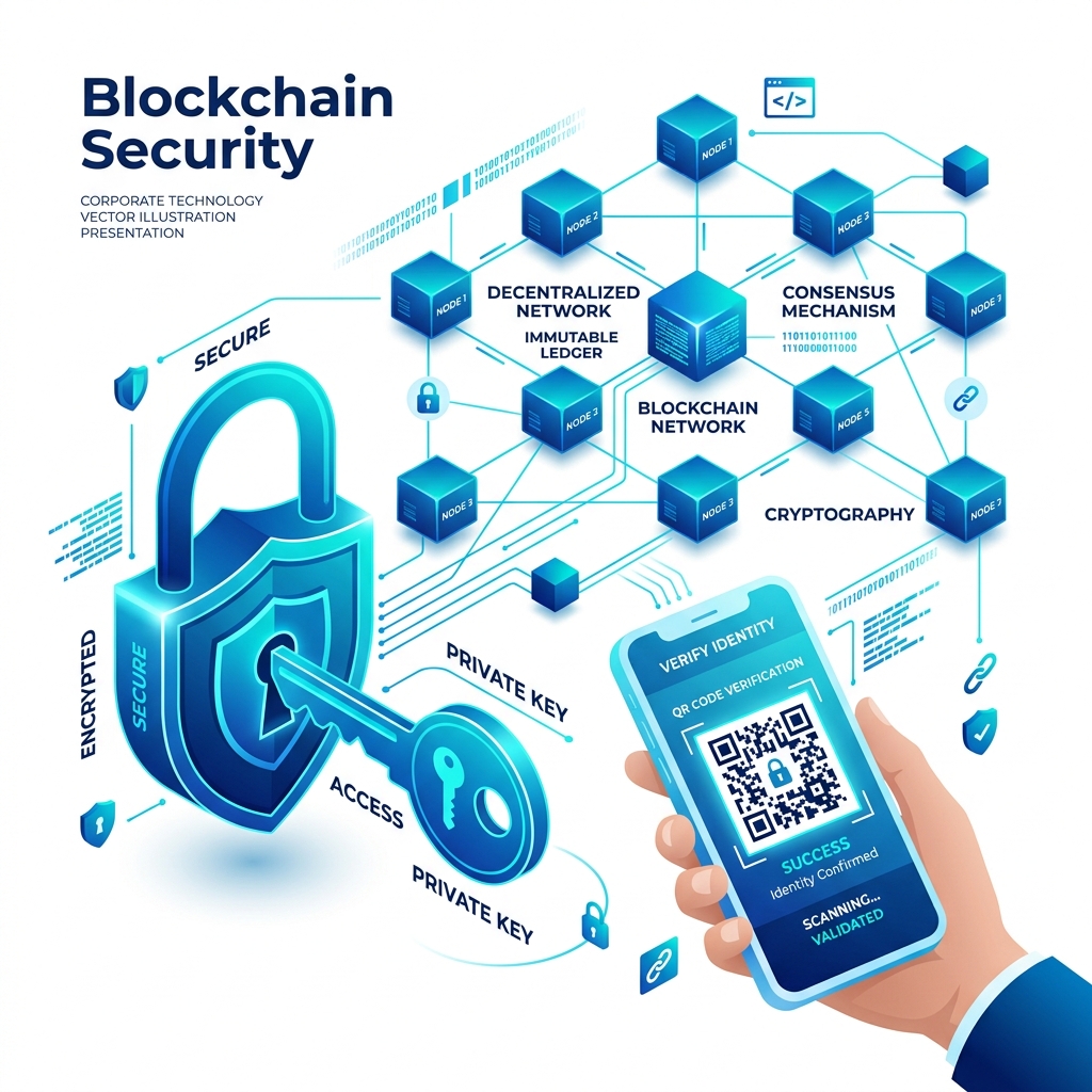 Blockchain Security Illustration